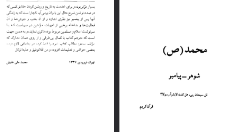 دانلود فایل پی دی اف کتاب زنان پیغمبر عایشه بنت الشاطی